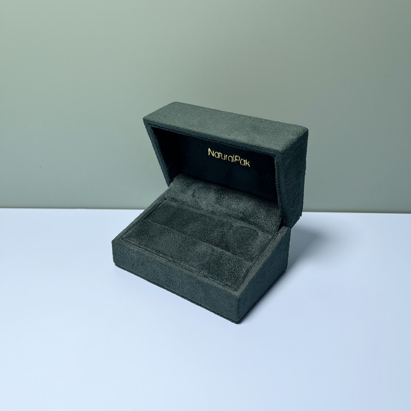 Luxury Microfiber Packaging Box for Ring Earring Pendant Bangle Bracelet Necklace Jewelry Watch Gift