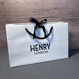 Custom Kraft Paper Handle Bag with Printing Logo for Shipping