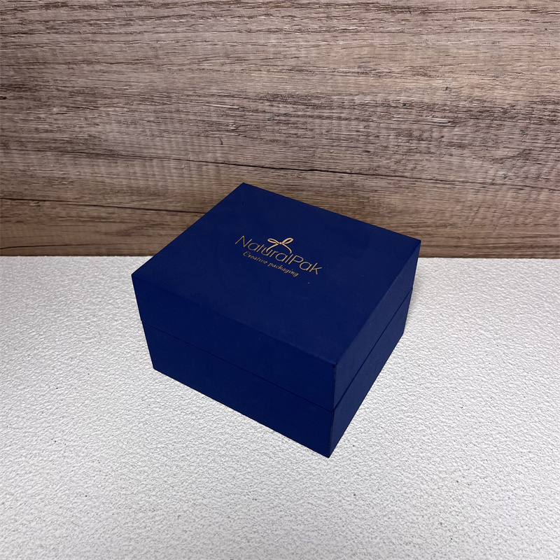 High Quality Blue Special Touch Paper Packaging Box for Watch