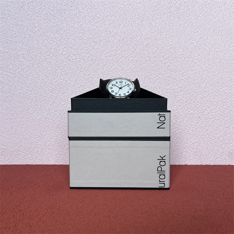 Triangle Two Piece Lift Off Watch Box Cardboard Recessed Base 