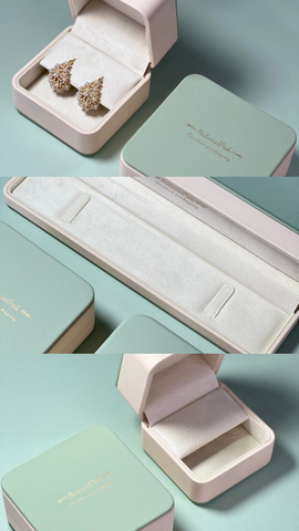Luxury Branded Jewelry Small Gift Packaging Box for Wedding Ring Earring Pendant Necklace