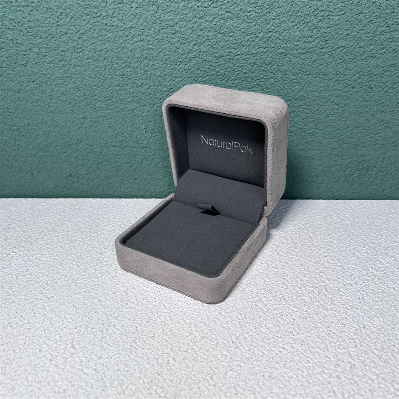Custom Luxury Double Color High End Suede Packaging Box for Ring Earring Pendant Bangle Bracelet Necklace Jewelry Watch