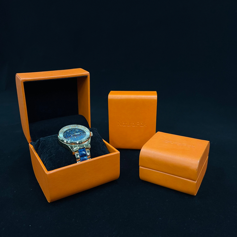 PU Wrapped Round Corner Plastic Style Custom Jewelry Box for Necklace