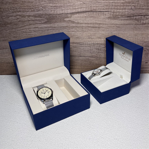 High Quality Blue Special Touch Paper Packaging Box for Watch