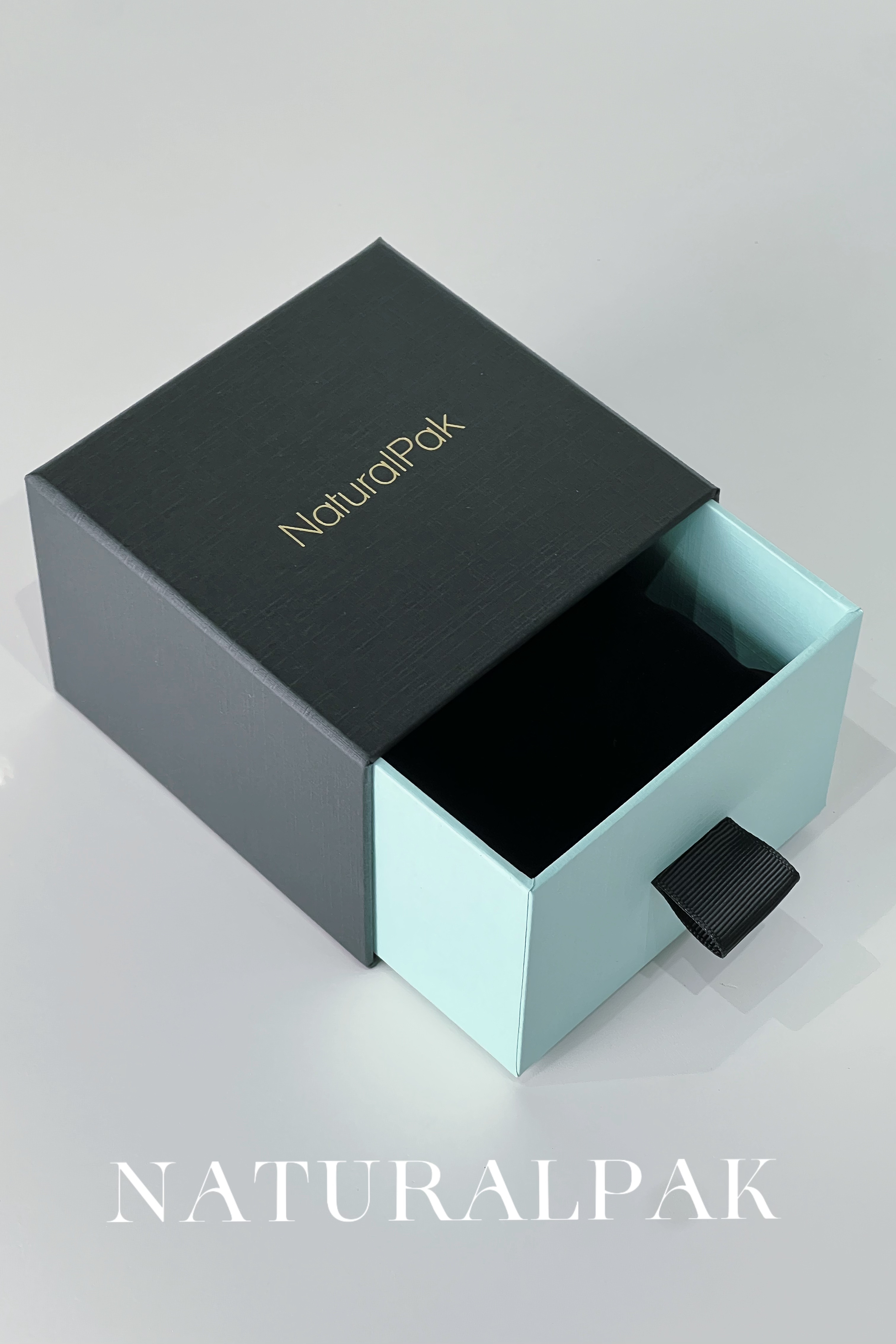 Luxury Craft Small Black Jewelry Packaging Cardboard Strap Watch Box