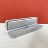 Grey Octagon Jewelry Box with Microfabric for Ring