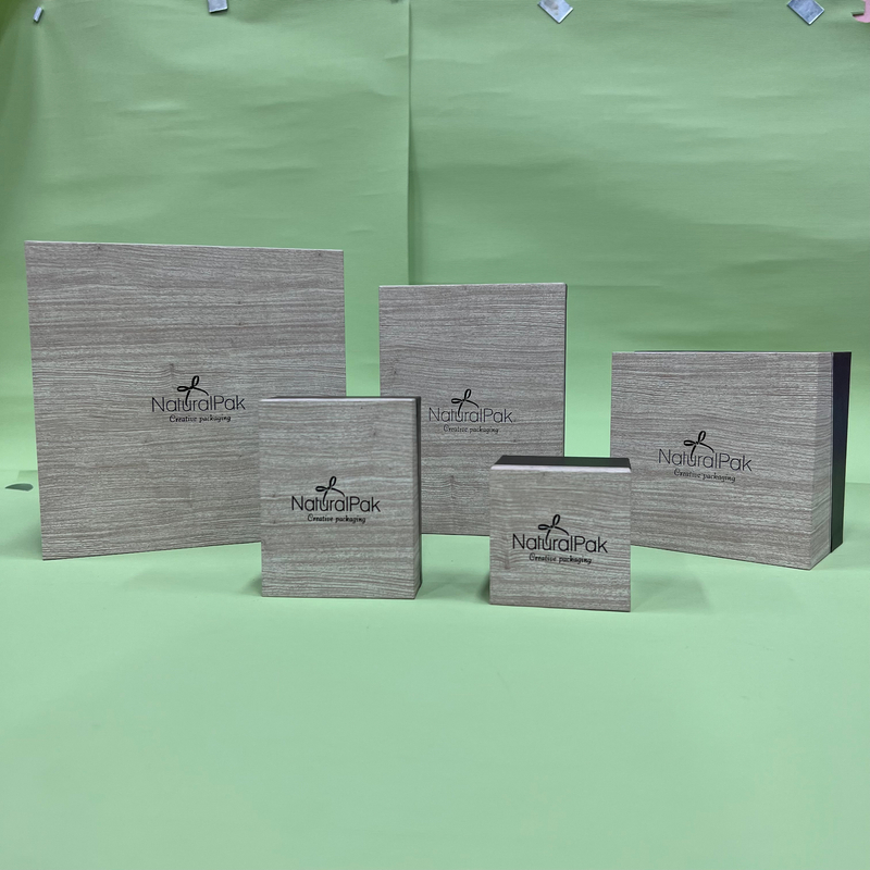 Wood Pattern Paper for Ring Earring Pendant Bangle Bracelet Necklace Set Box