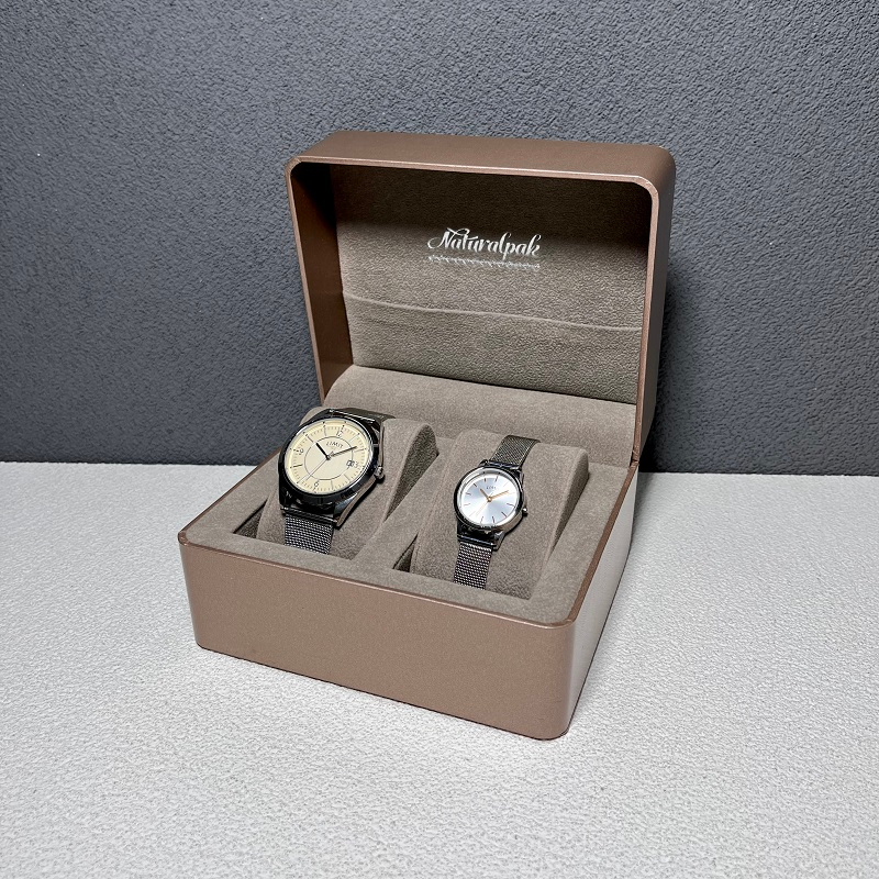 Custom Luxury Pearl Paper Sigle Watch Paper Packaging Box
