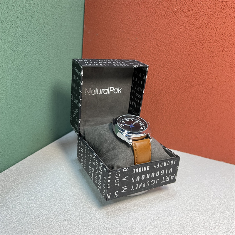 Manufacture Custom Packaging Square Hinged Watch Gift Box Creative Letters Jewelry