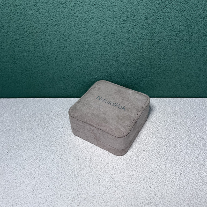 Custom Luxury Double Color High End Suede Packaging Box for Ring Earring Pendant Bangle Bracelet Necklace Jewelry Watch