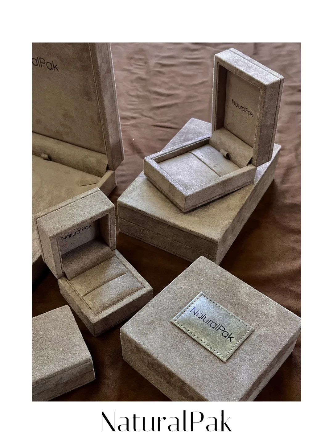 Luxury Wooden Shell Packaging Cardboard Jewelry PU Box