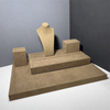 Custom Coffee Microfiber Necklace Jewelry Stand Display