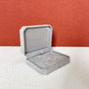 Grey Octagon Jewelry Box with Microfabric for Ring