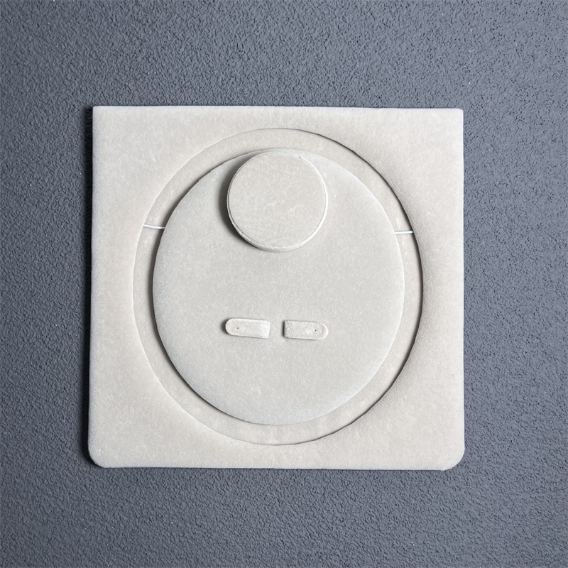 Velvet wrapped Pad accessories for necklace packaging Jewelry set box ring 