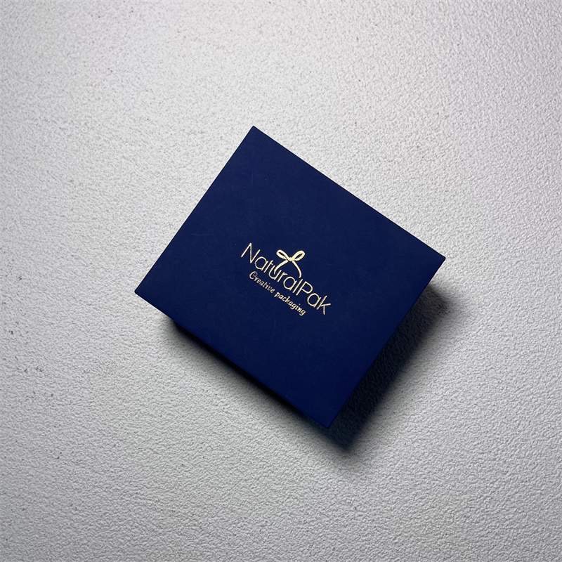 High Quality Blue Special Touch Paper Packaging Box for Watch