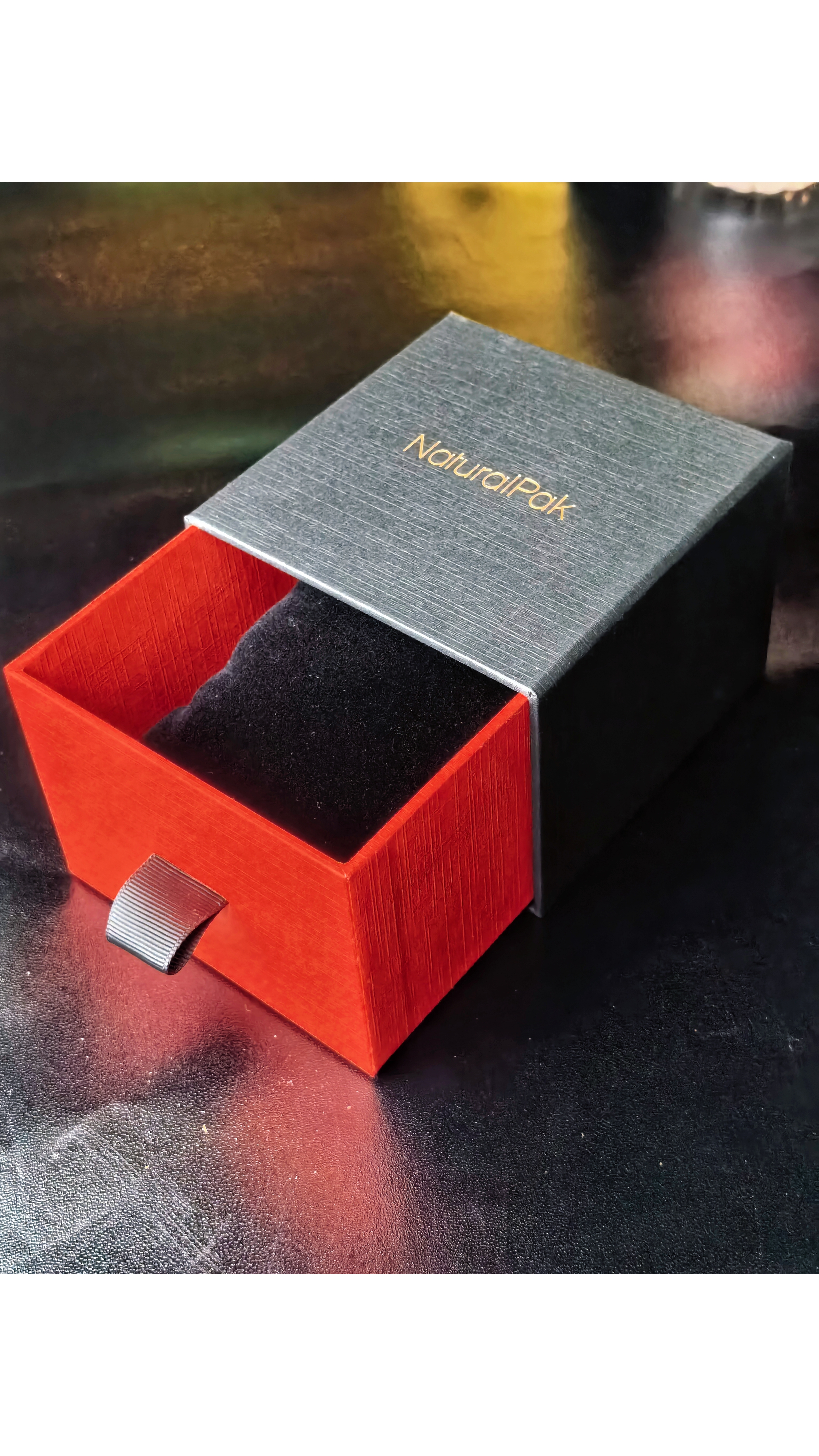 Luxury Craft Small Black Jewelry Packaging Cardboard Strap Watch Box